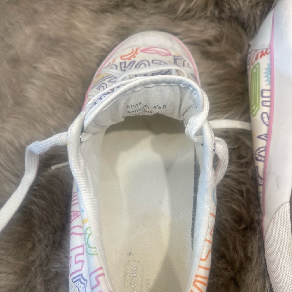 Coach White and Red Sneakers with Artistic Design - Picture 5 of 6